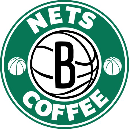 Brooklyn Nets Starbucks Coffee Logo vinyl decal